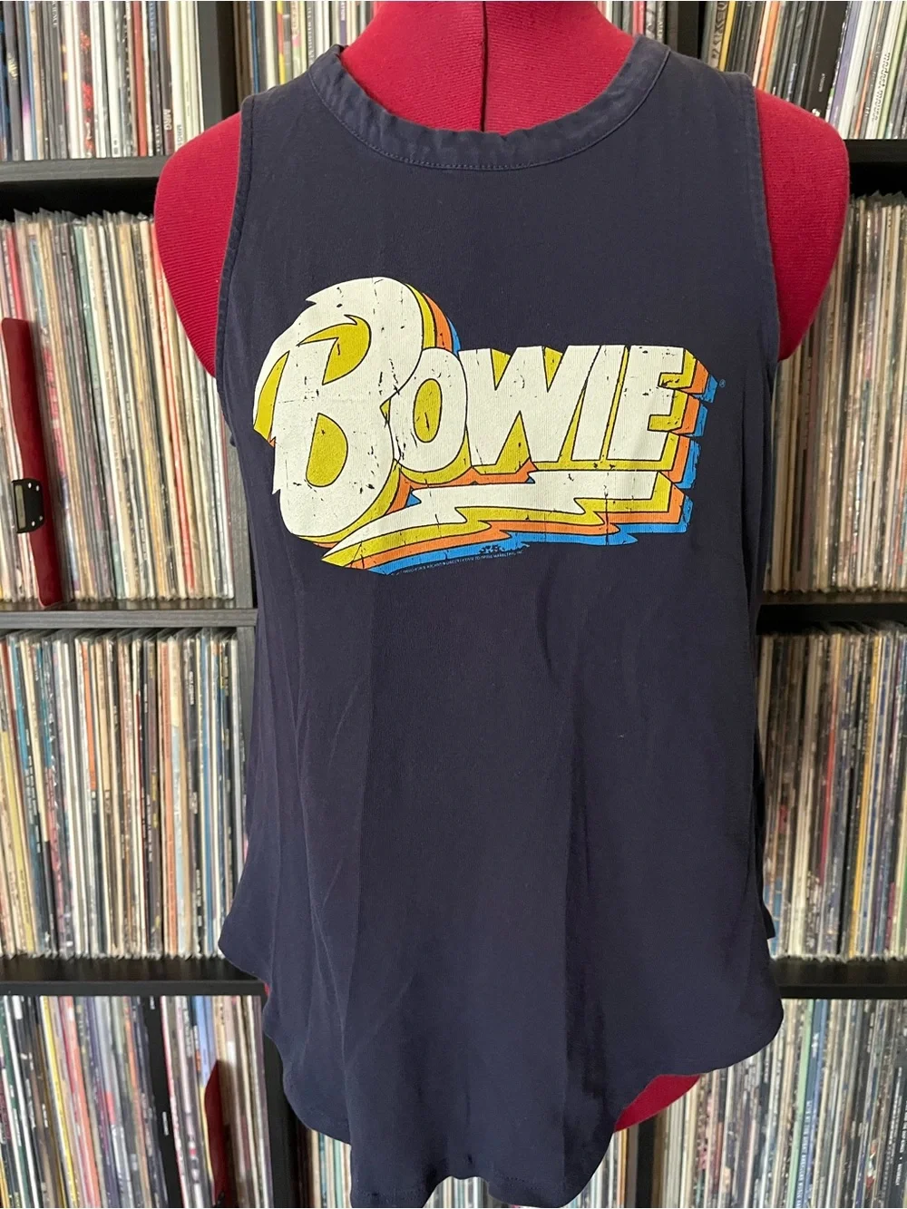 Chaser BOWIE tank top M cotton David Ziggy stardust - Picture 4 of 8
